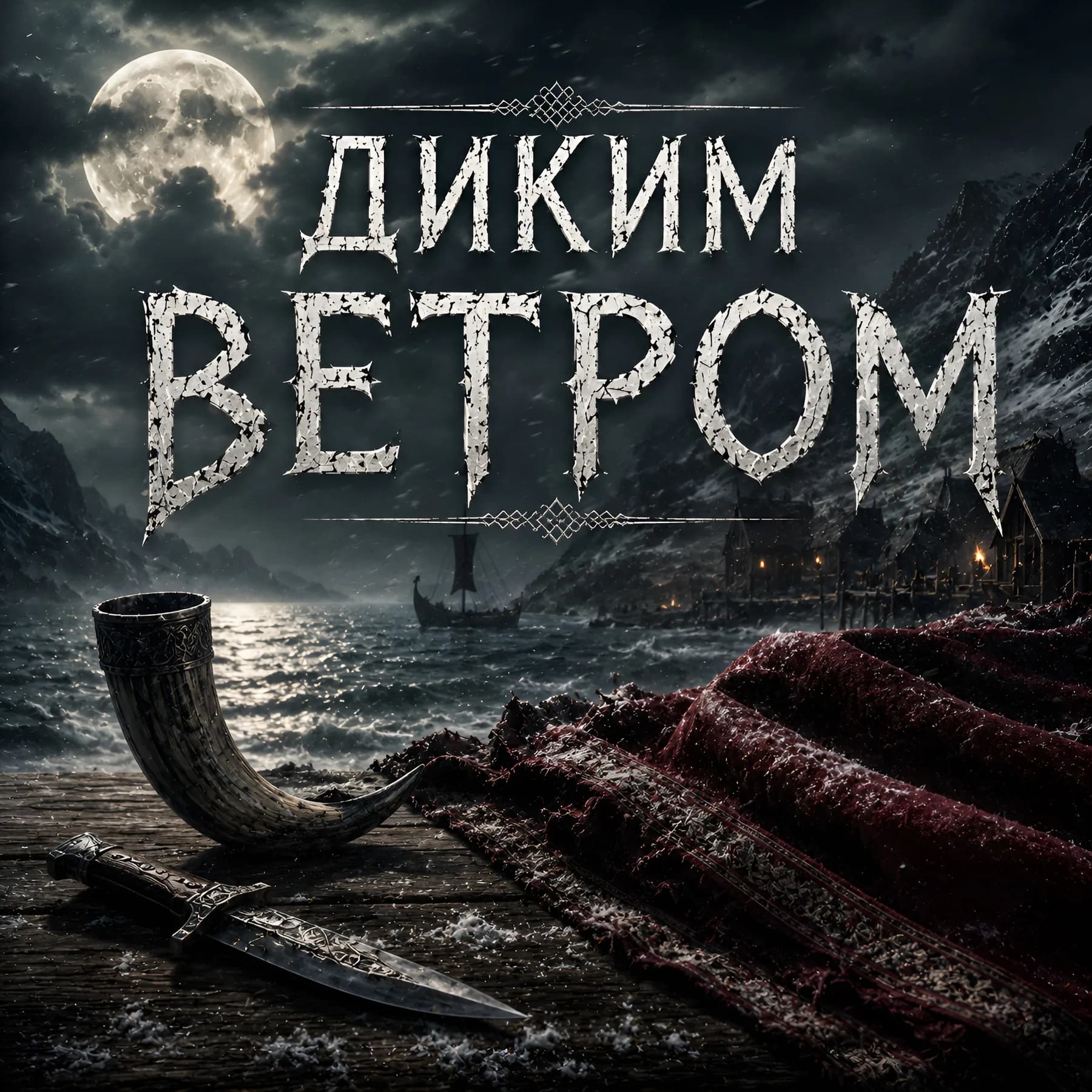 Обложка сингла «Диким ветром»